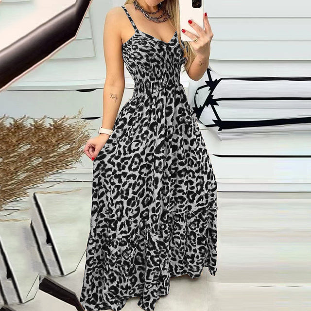 LP | Leopard print long dress