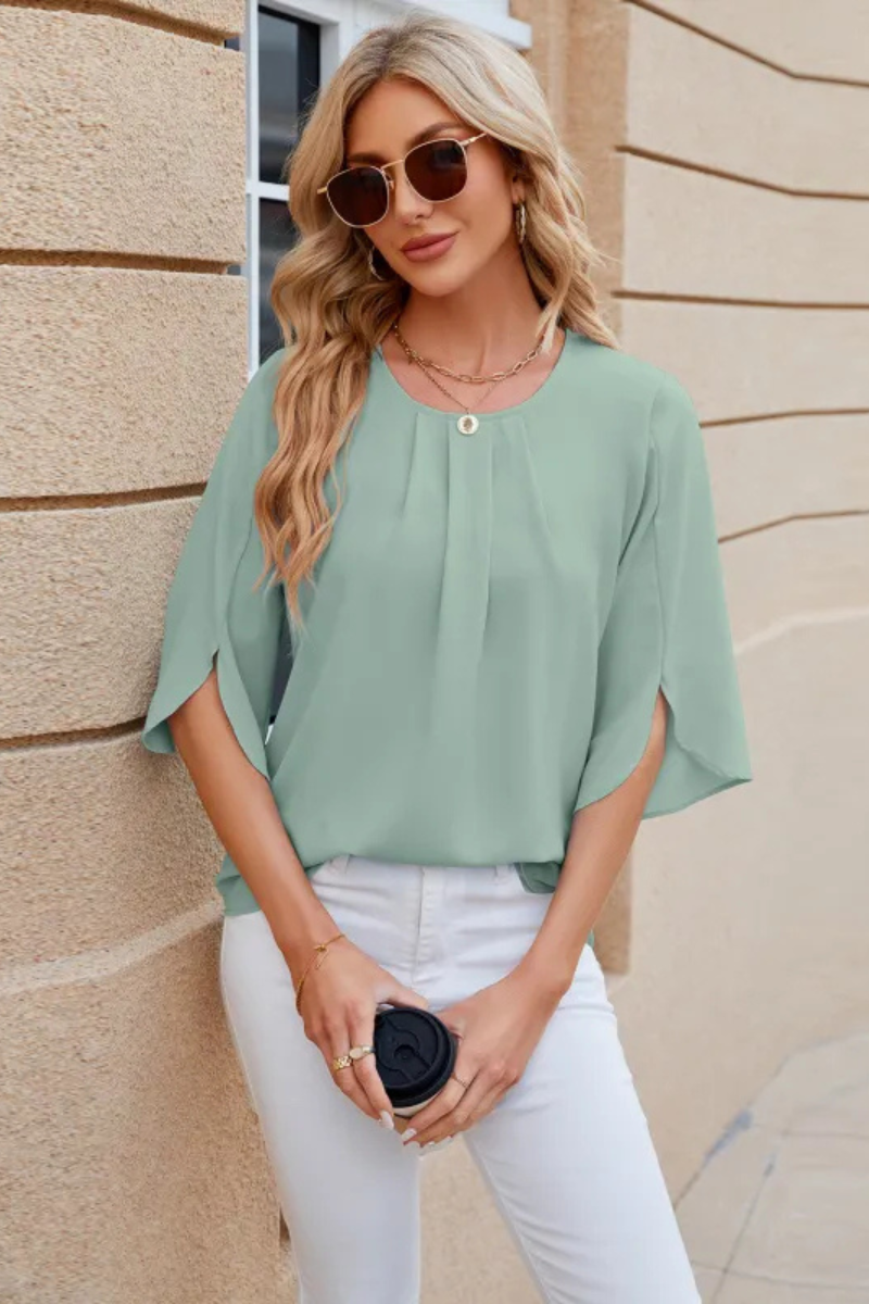 Davia | Casual Loose Chiffon Blouse