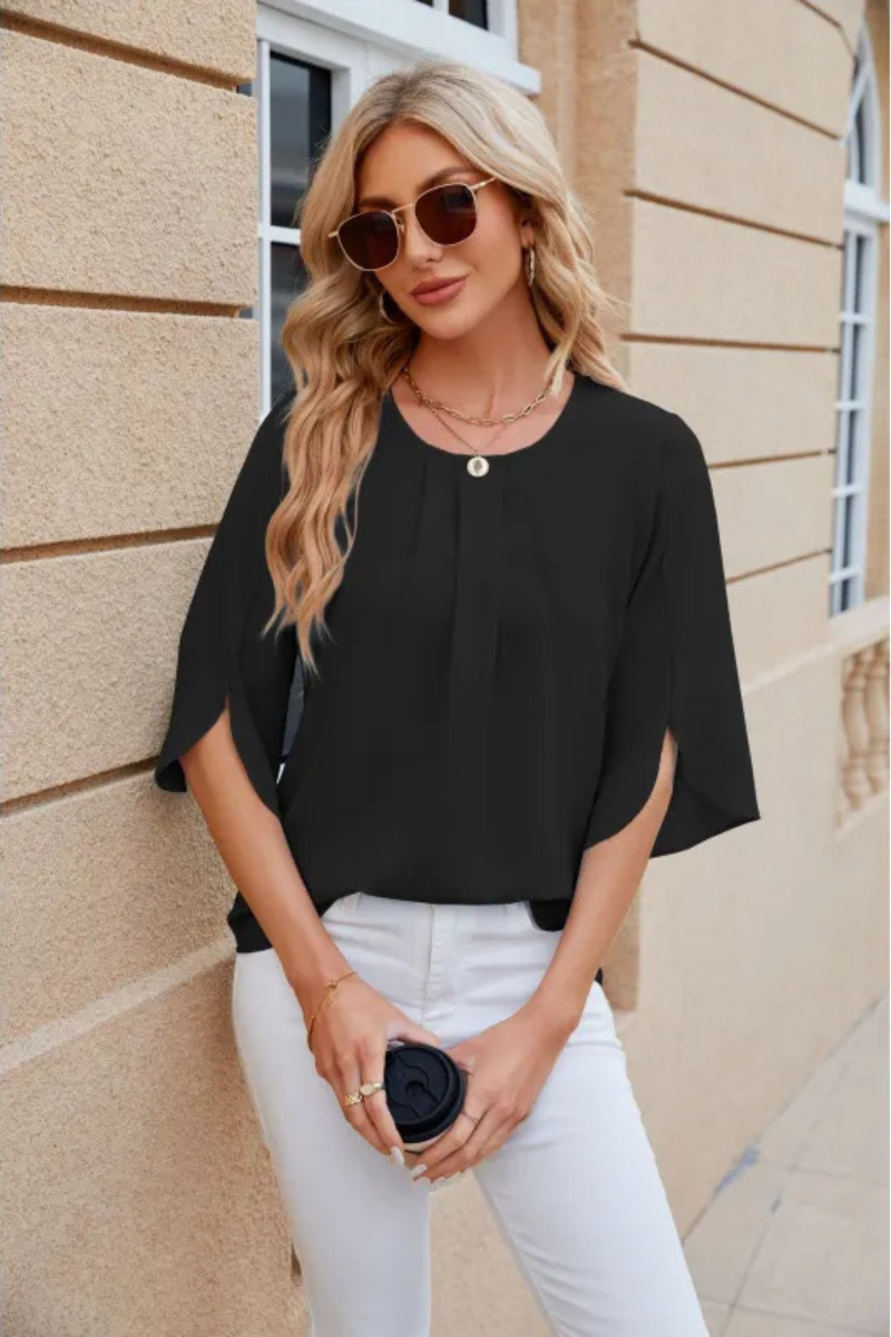 Davia | Casual Loose Chiffon Blouse