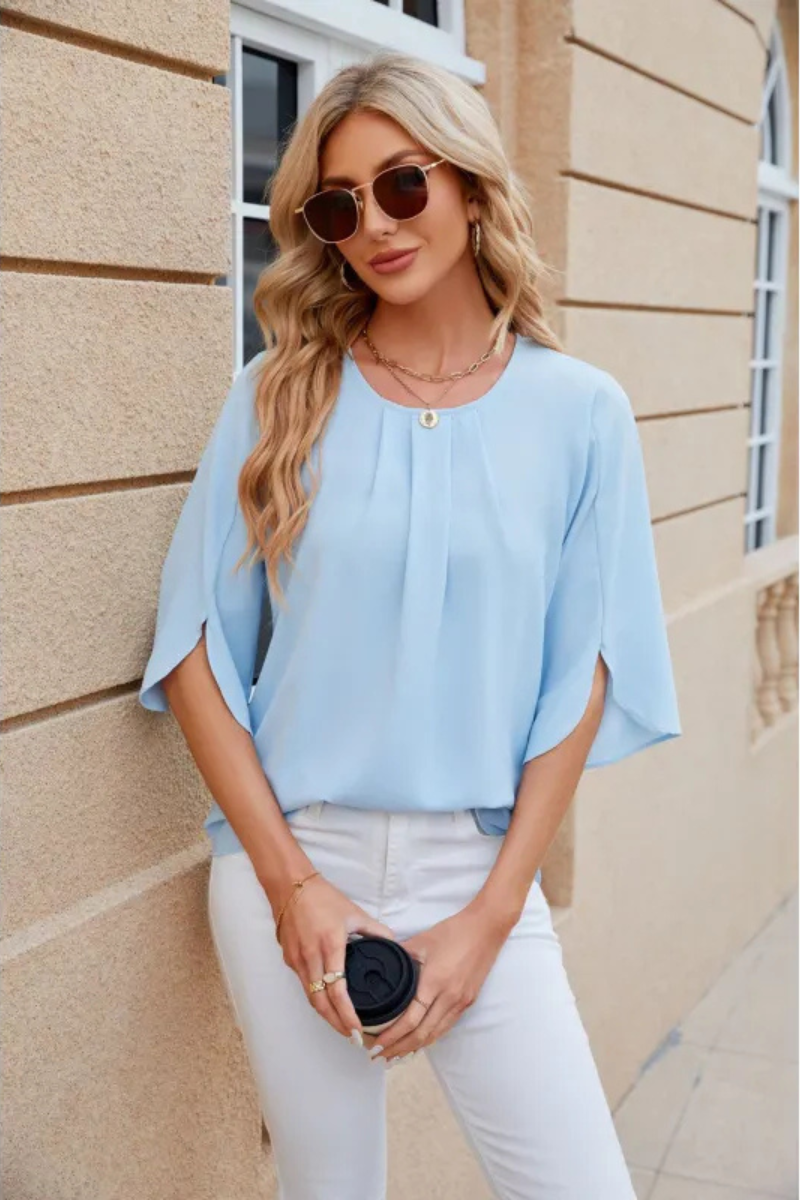 Davia | Casual Loose Chiffon Blouse