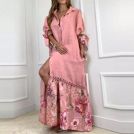 "Zia" Summer dress with flowers