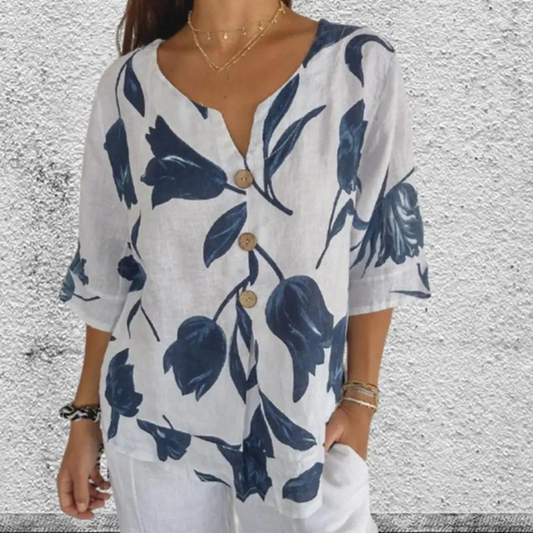 LP | Soft and elegant printed blouse