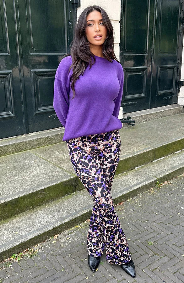 Luna | Leopard print pants | Bold and comfortable | Stretch fit