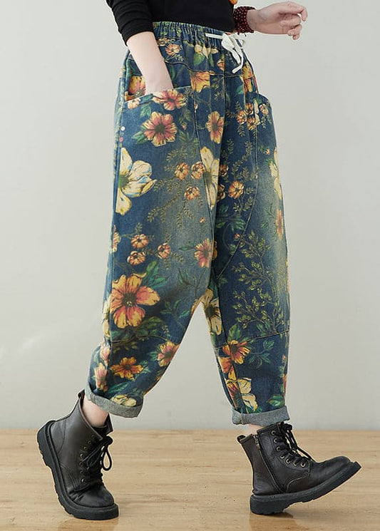Luna - Printed drawstring pants