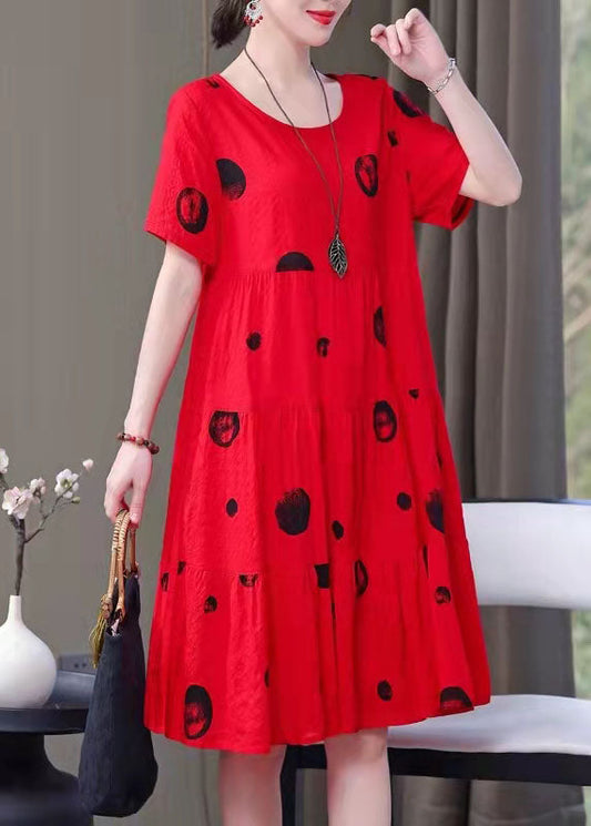 LP | Artistic dresses with O-neck pockets