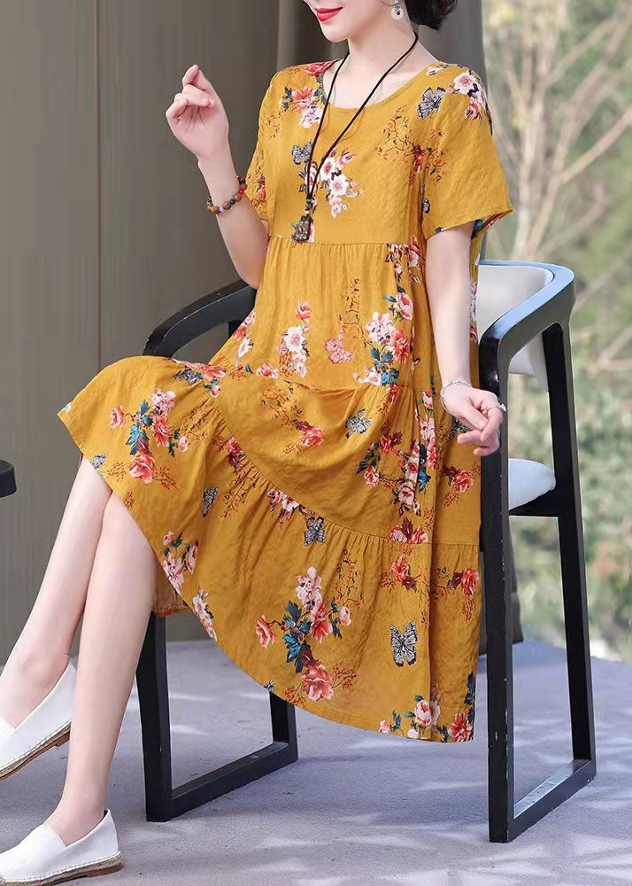 LP | Artistic dresses with O-neck pockets