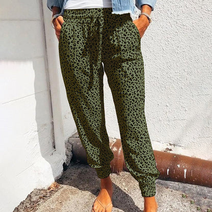 Leopard print pants