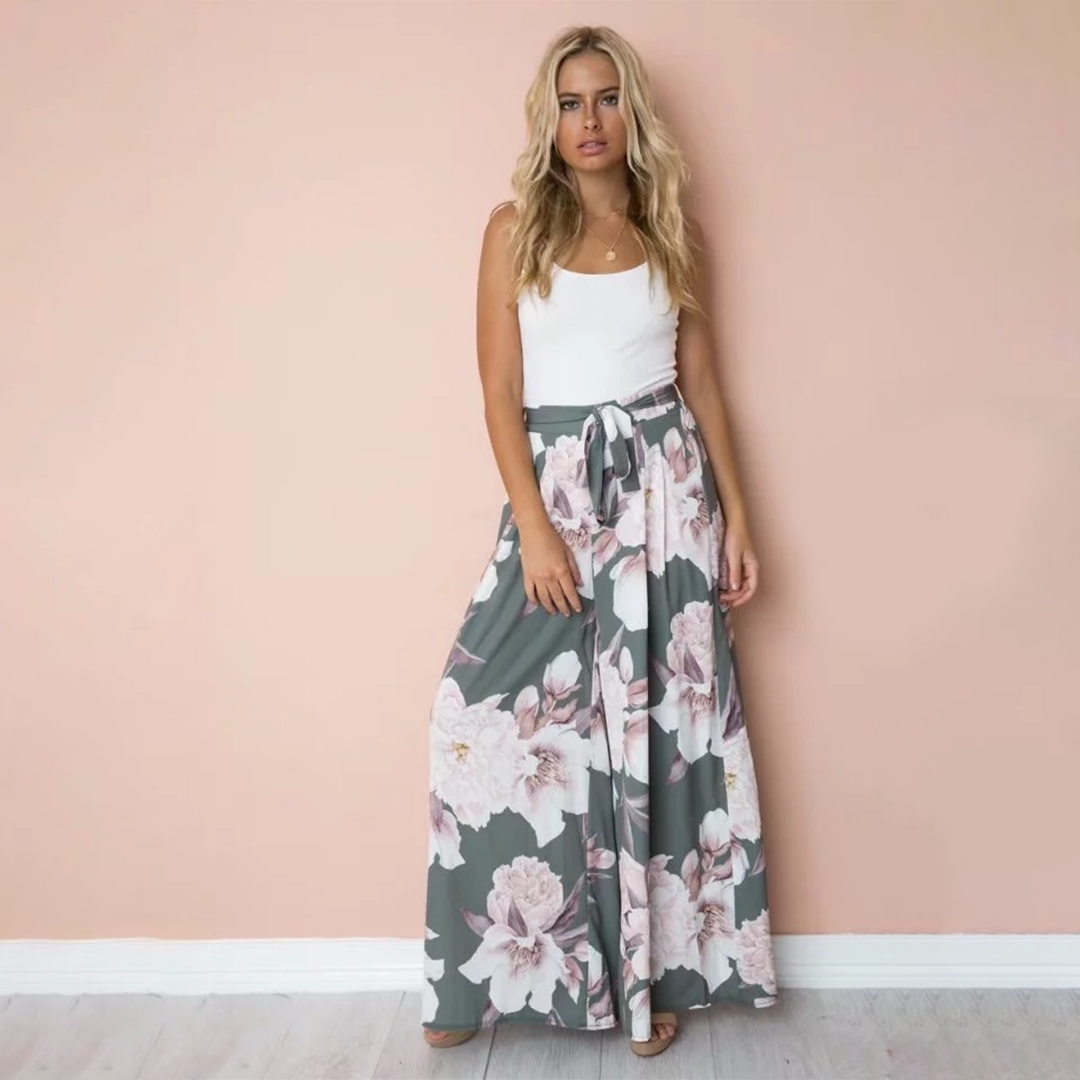 Fashionable wide-leg pants