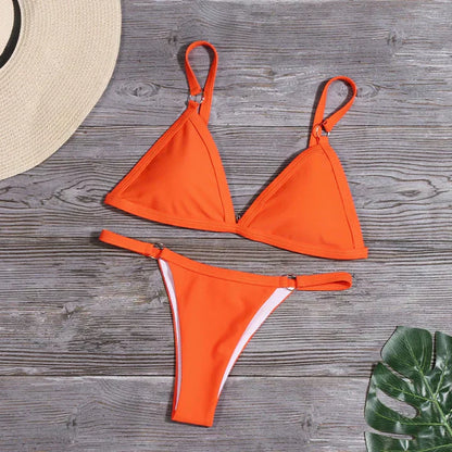 Effortless and stylish overall bikini