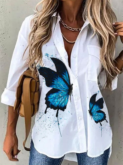 LP | Pretty blouse with butterfly print