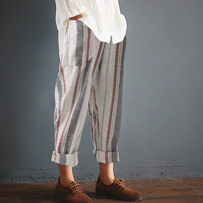 Imperia - Oversized pants in cotton and linen