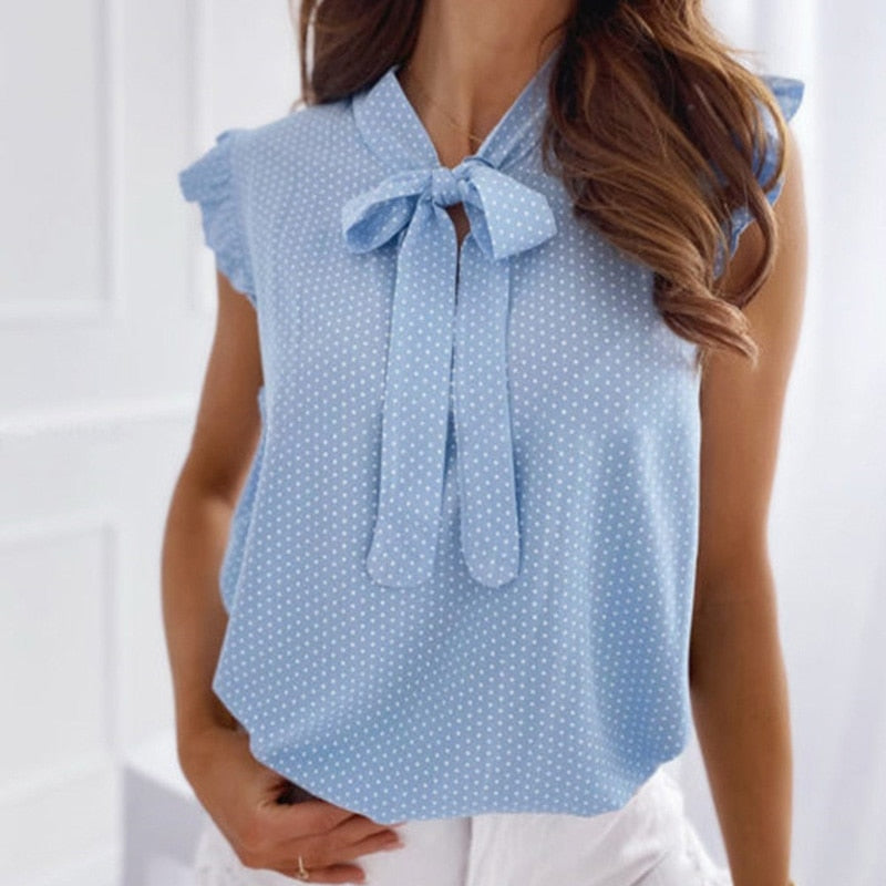 Emmeline - Women's polka dot blouse - Modern and elegant