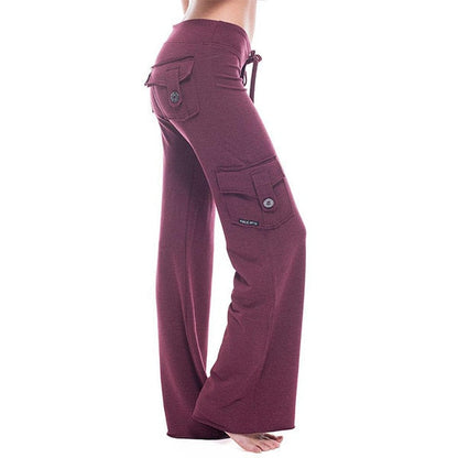 Stretch cargo pants for ladies