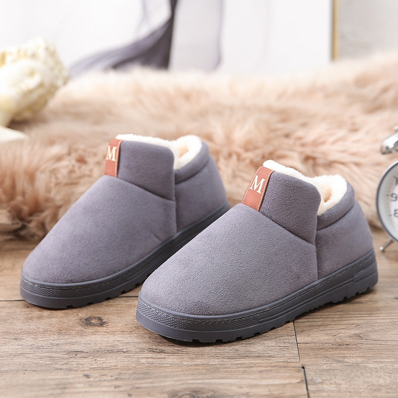Women's indoor fur slippers