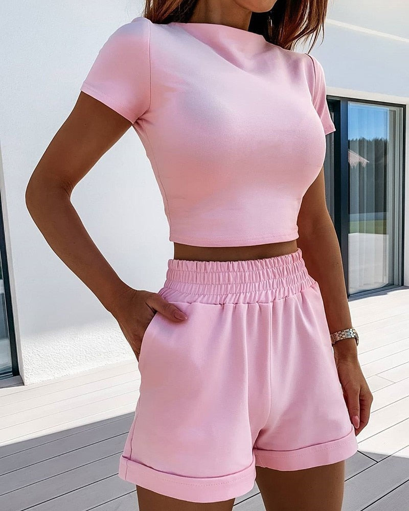 Bonnie - Women's casual shorts set - Elegant and versatile