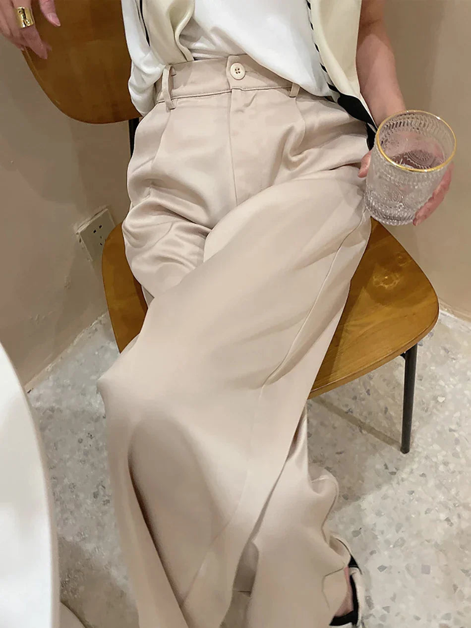 Selah - Women's silk satin pants