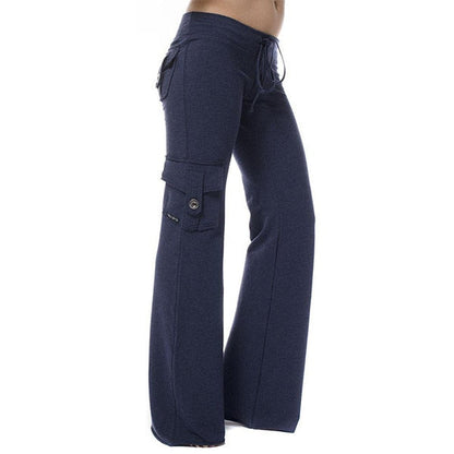 Stretch cargo pants for ladies