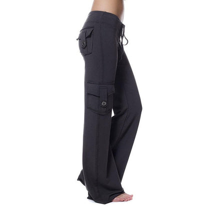 Stretch cargo pants for ladies