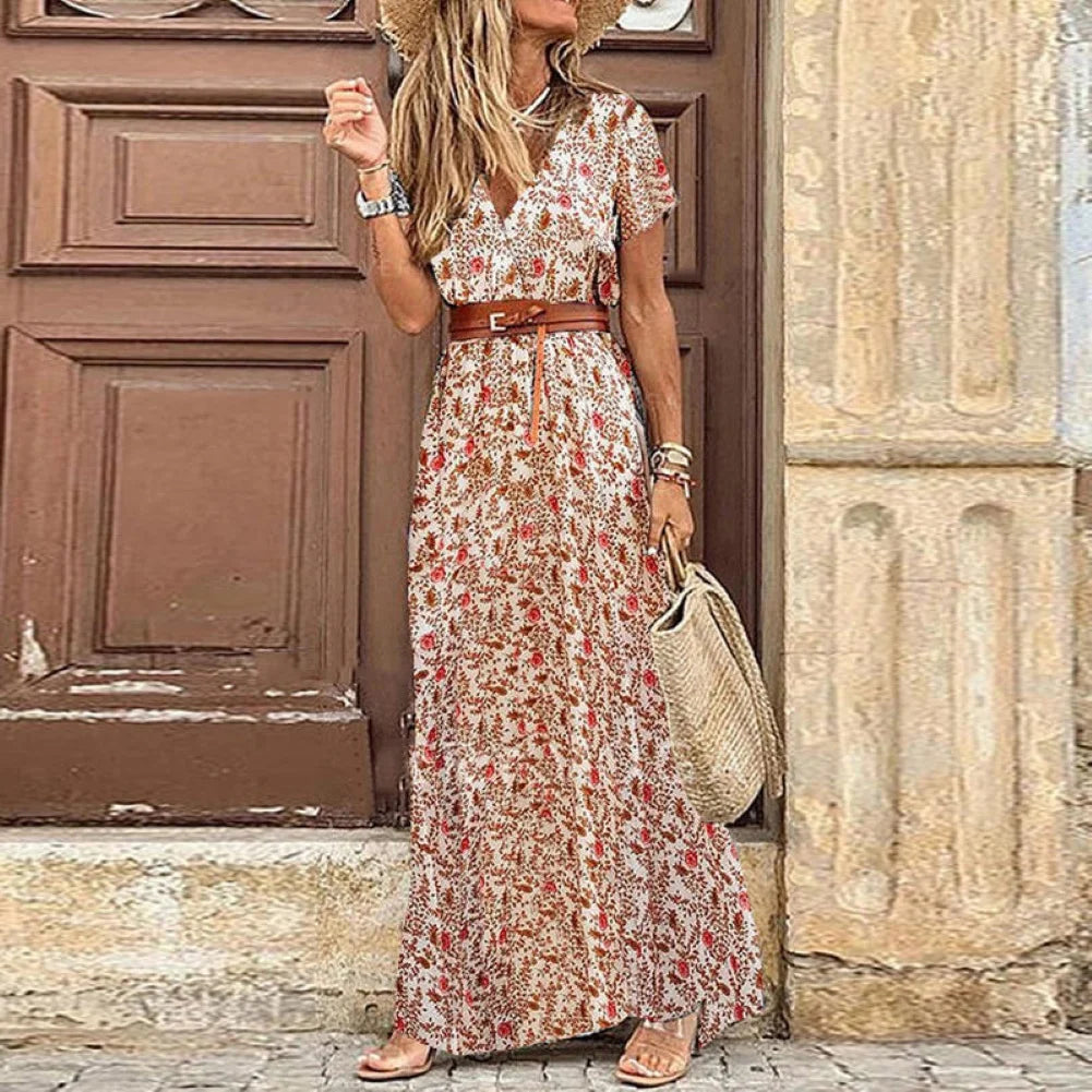 Dress with paisley motif
