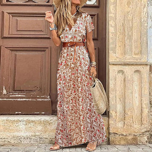 Dress with paisley motif