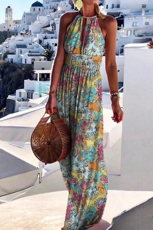 LP | Maxi dress with colorful print