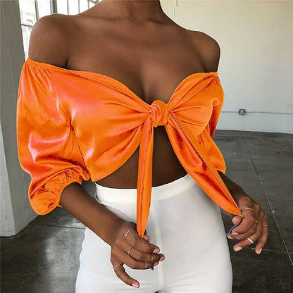 Joanne Satin Top | Sexy, elegant and stylish