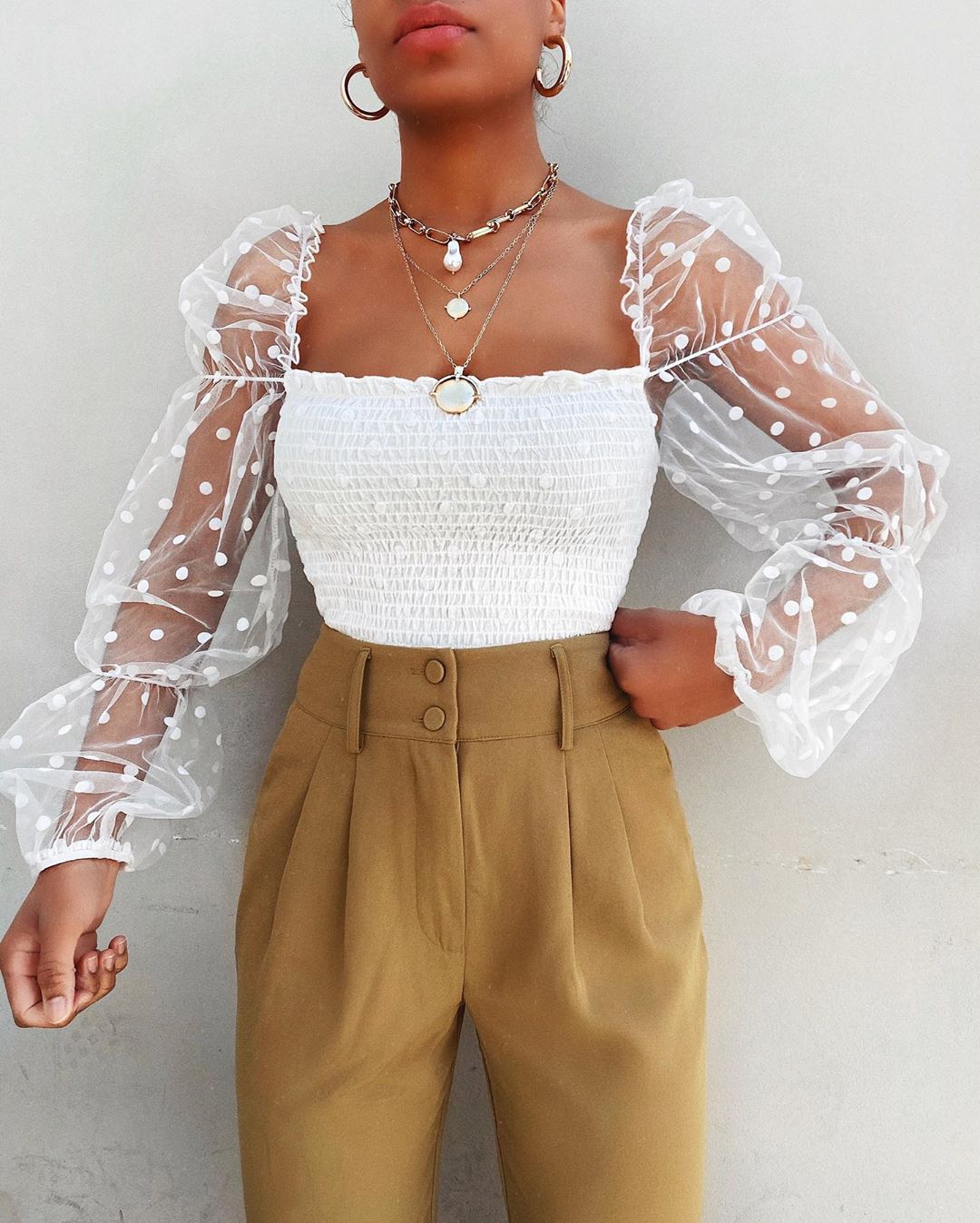 Vardi Dante™ Tiffany Top with Mesh | A unique and elegant top for women