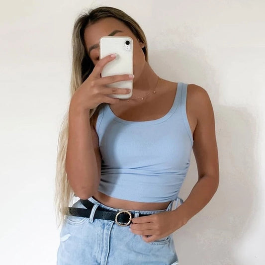 Vardi Dante™ Mimi Sleeveless cropped top | A short and elegant top