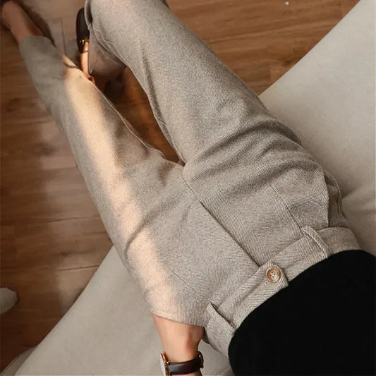 Harley - Elegant Tailored Pants in Pure Wool