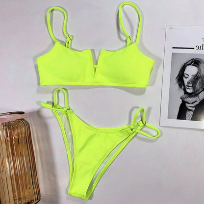 AquaLivv Brazilian V-Neck Bikini