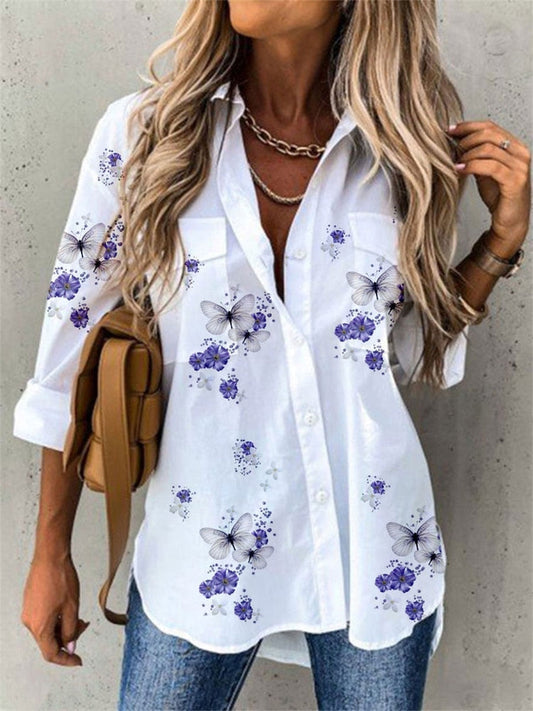 LP | Pretty blouse with butterfly print