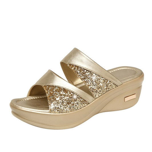 Sophie | Open-toe slippers - Comfortable slippers for women at home