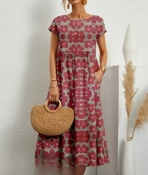 LP | Elegant midi dress with floral print