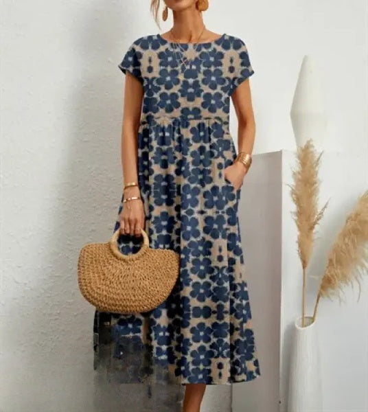 LP | Elegant midi dress with floral print