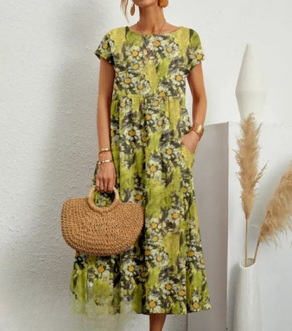 LP | Elegant midi dress with floral print