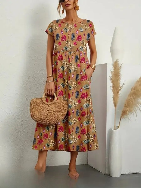 LP | Elegant midi dress with floral print