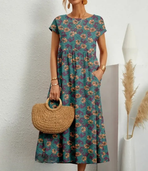 LP | Elegant midi dress with floral print