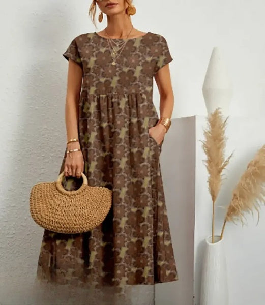 LP | Elegant midi dress with floral print