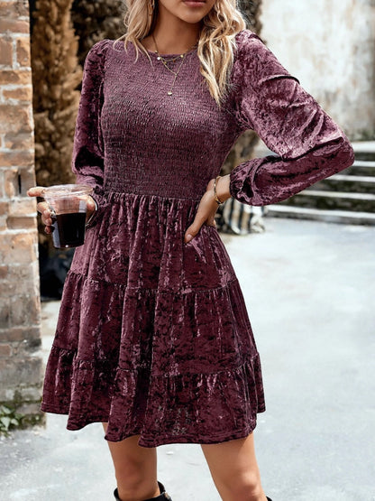 Shadows velvet dress