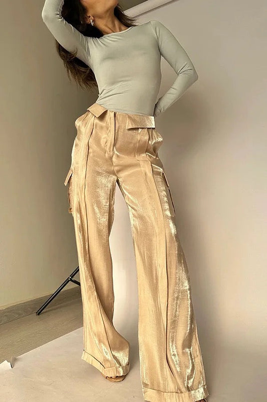 Elegant pants with sequins for ladies