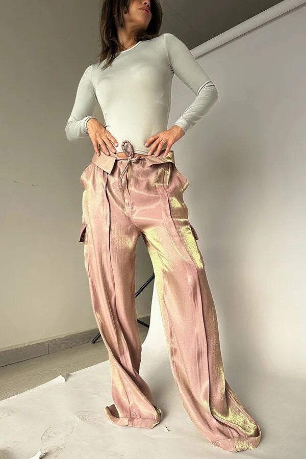 Elegant pants with sequins for ladies