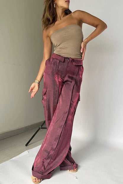 Elegant pants with sequins for ladies