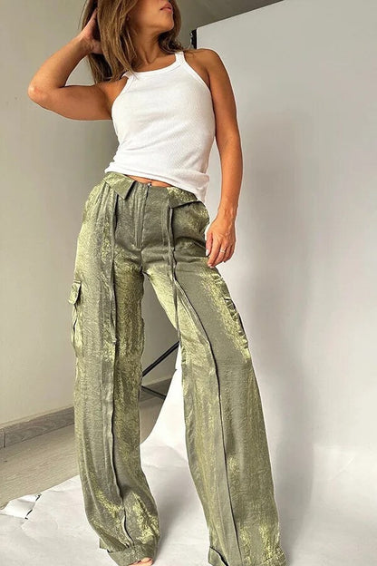 Elegant pants with sequins for ladies