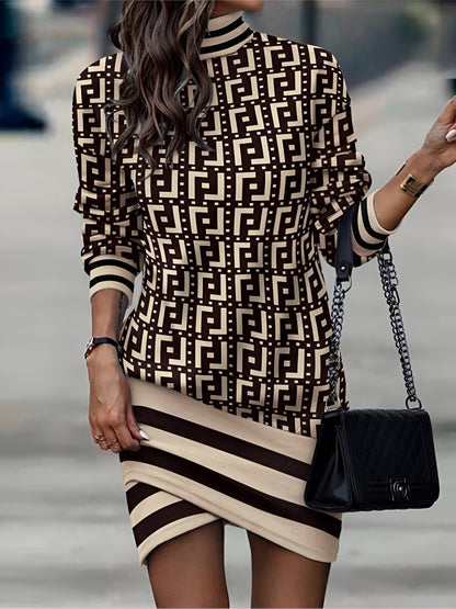 LP | Casual mini dress with high neck