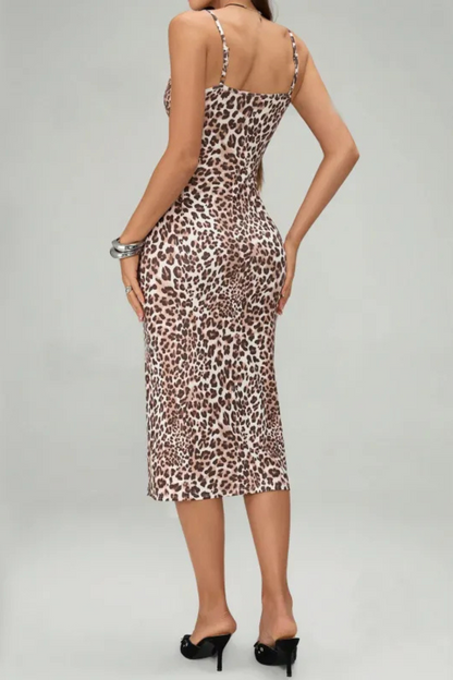 Isla | Summer Printed Suspender Split Dress