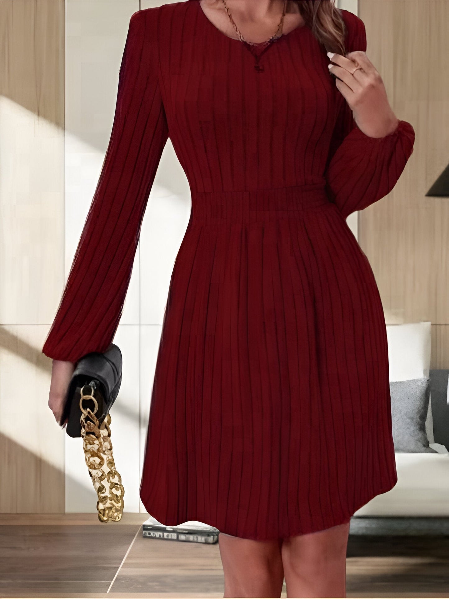 LP | Elegant knit midi dress