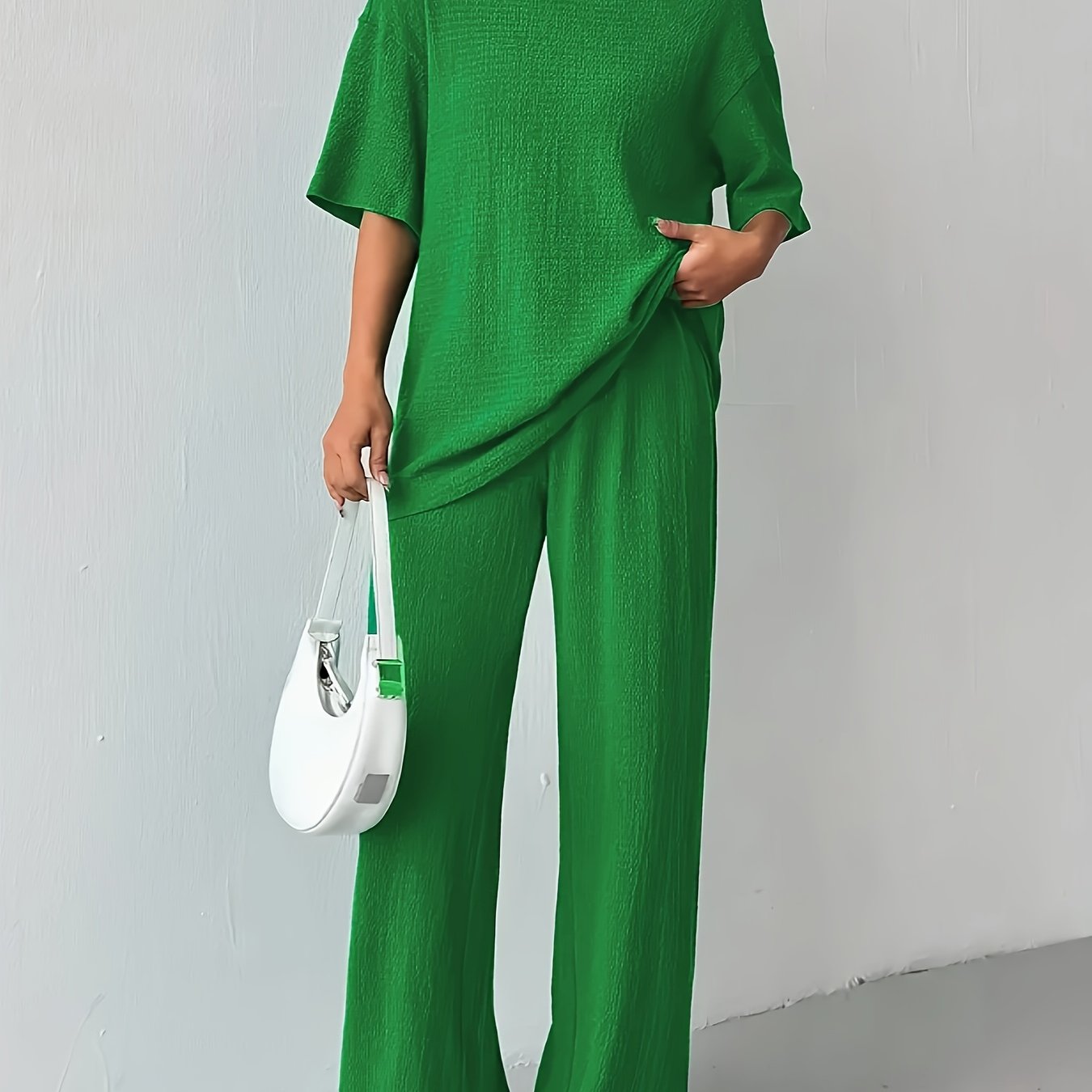 Cotton-polyester set - Short-sleeved T-shirt and soft fabric
