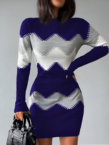 LP | Elegant knitted bodycon mini dress