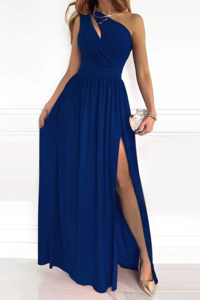 Liana | Rose Print Split Long Dress