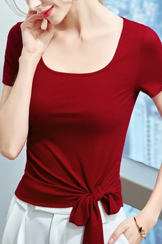 Lucienne | Retro Square Neck Blouse